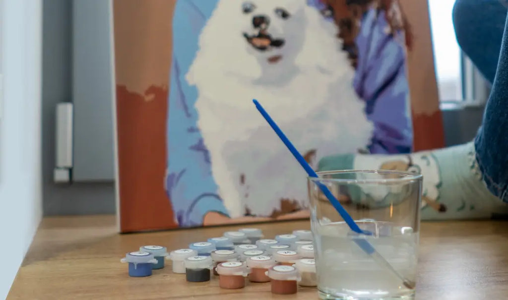 brush stroke techniques in pet portrait