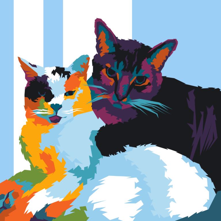 Pop Art By Numbers - Pets By Numbers